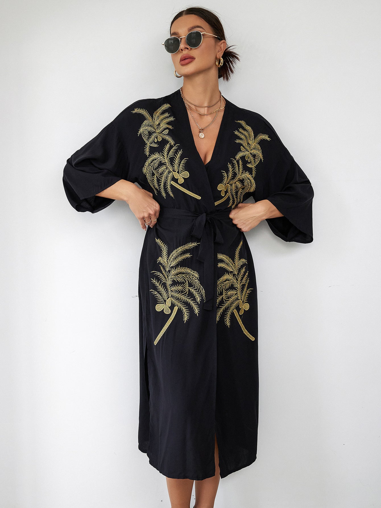 Embroidered Beach Cover up