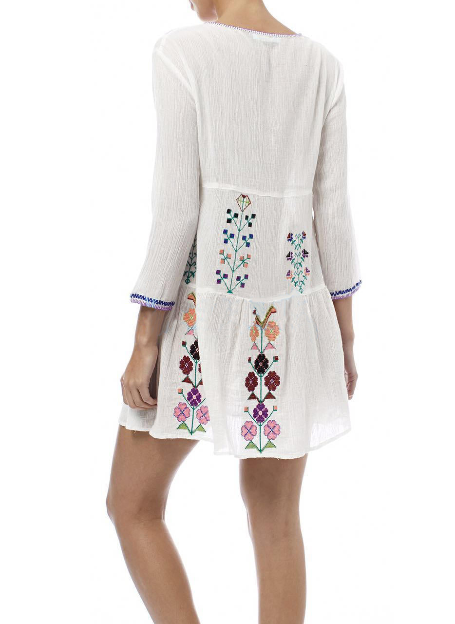 Embroidered cotton Dress