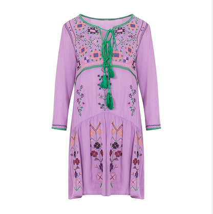 Embroidered cotton Dress