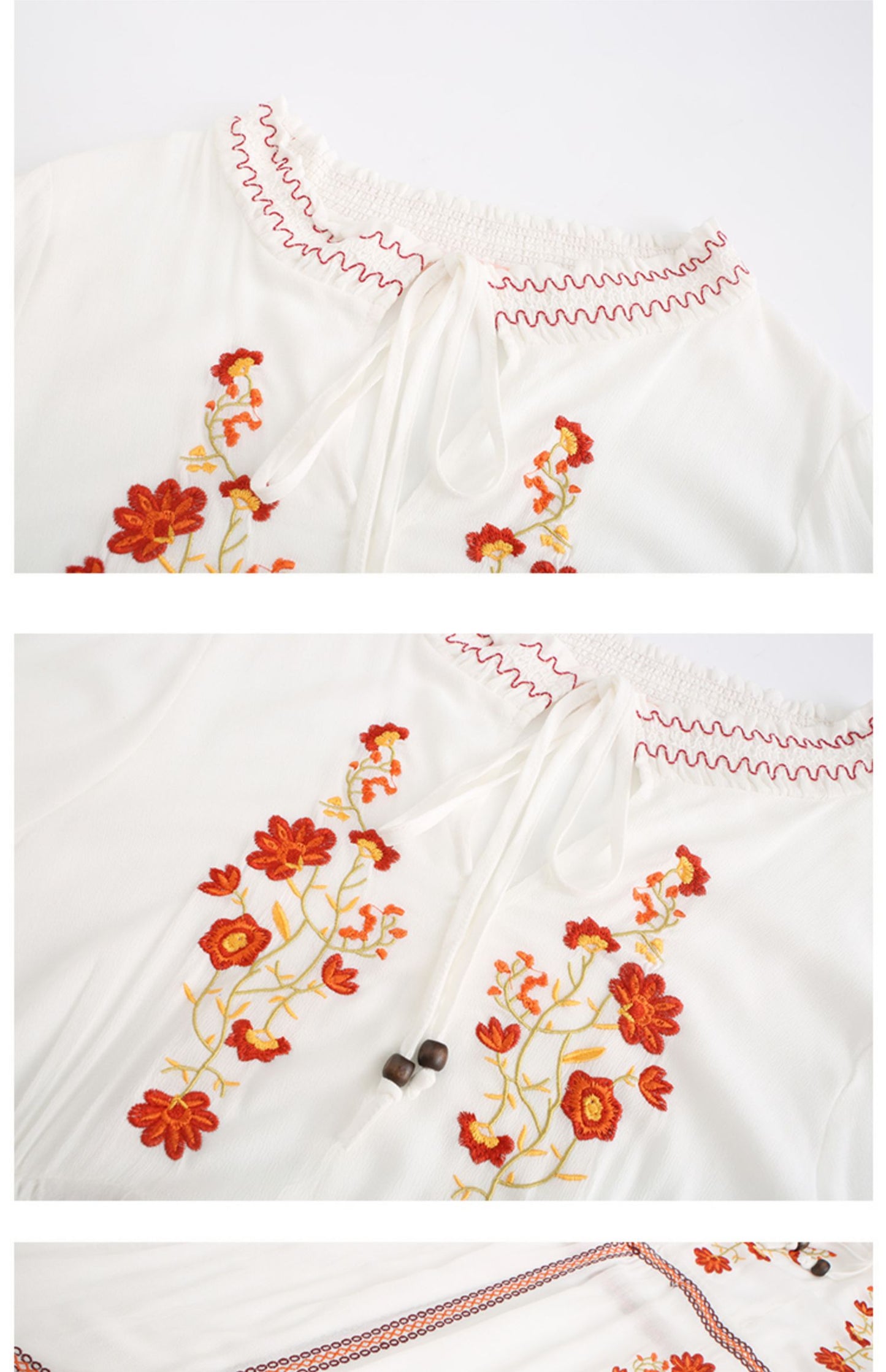 Embroidered maxi dress