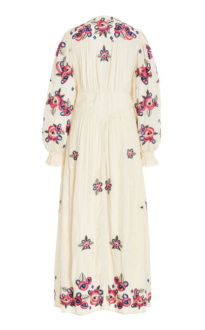 Flower Embroidered Dress