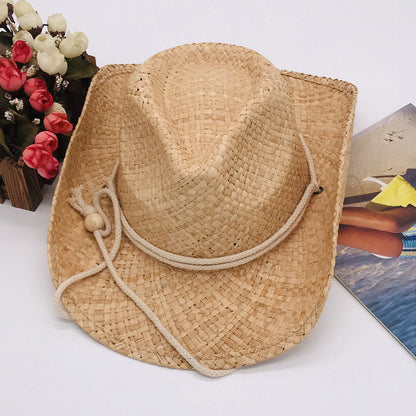 Frayed Hem  Straw Hat