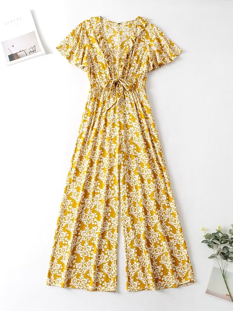 Floral print jumpsuit