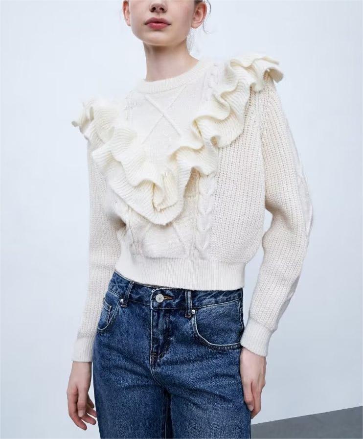 Ruffled  Sweater