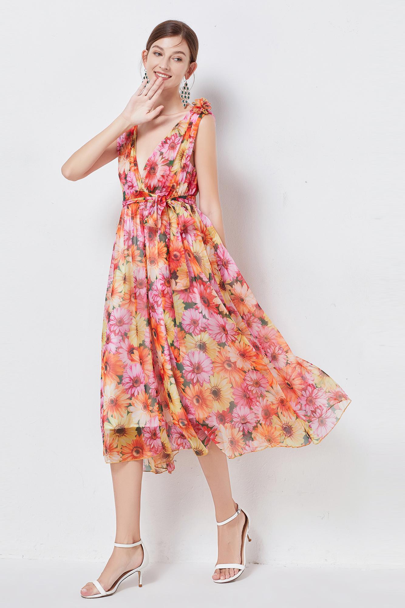 Printed summer dress