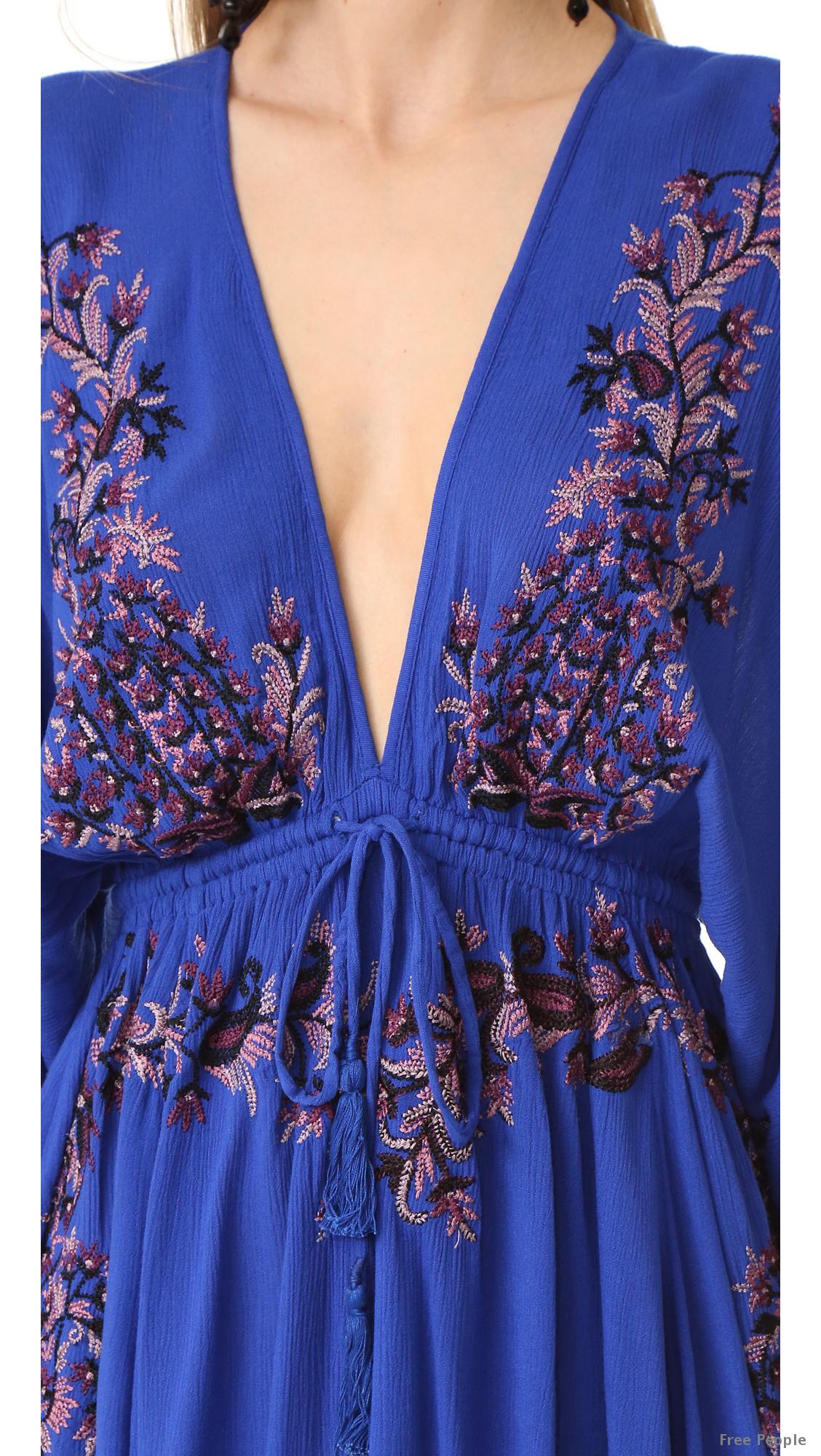 Embroidered beach cover up