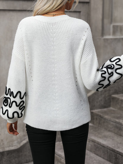 Embroidered Sweater