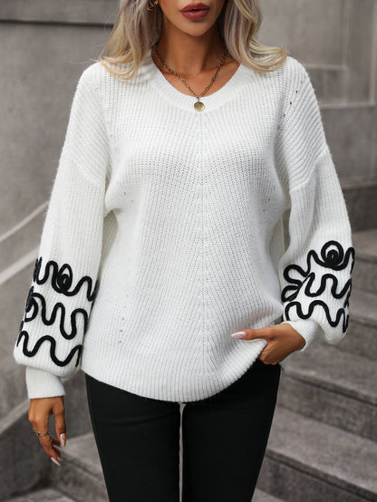 Embroidered Sweater