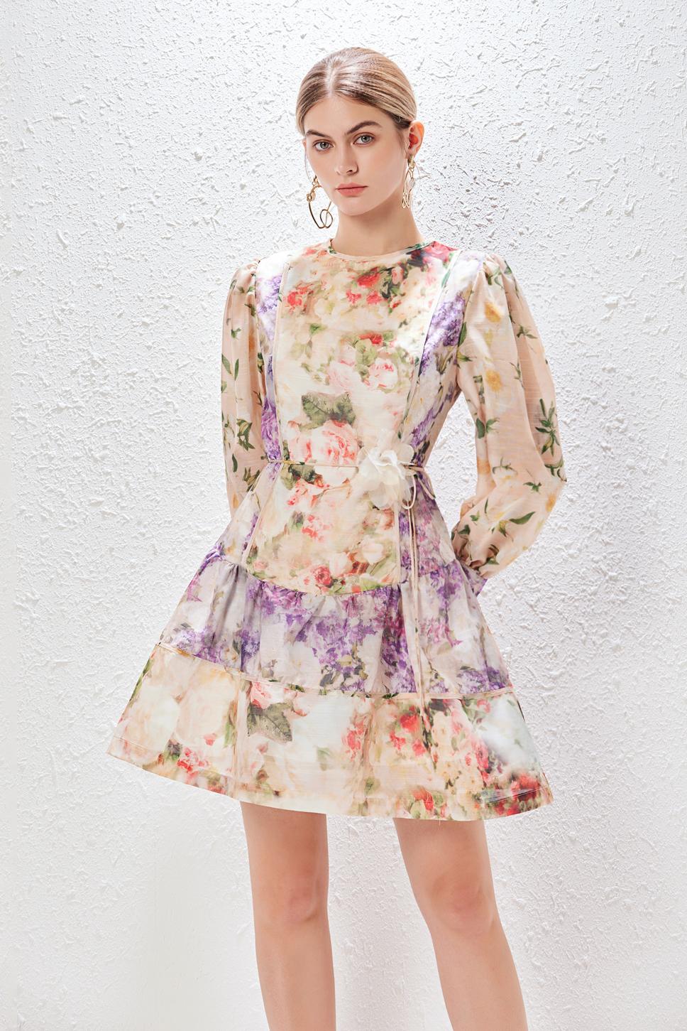 Full sleeve floral dress