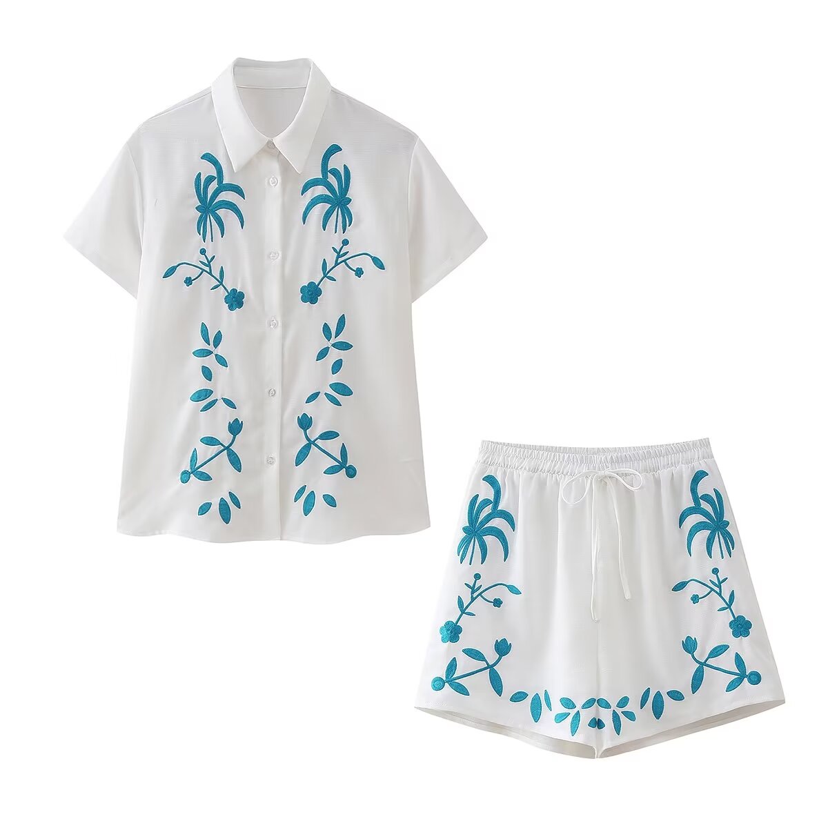 Embroidered matching set