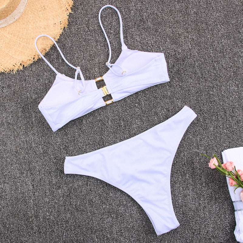 Bikini set with gold trim