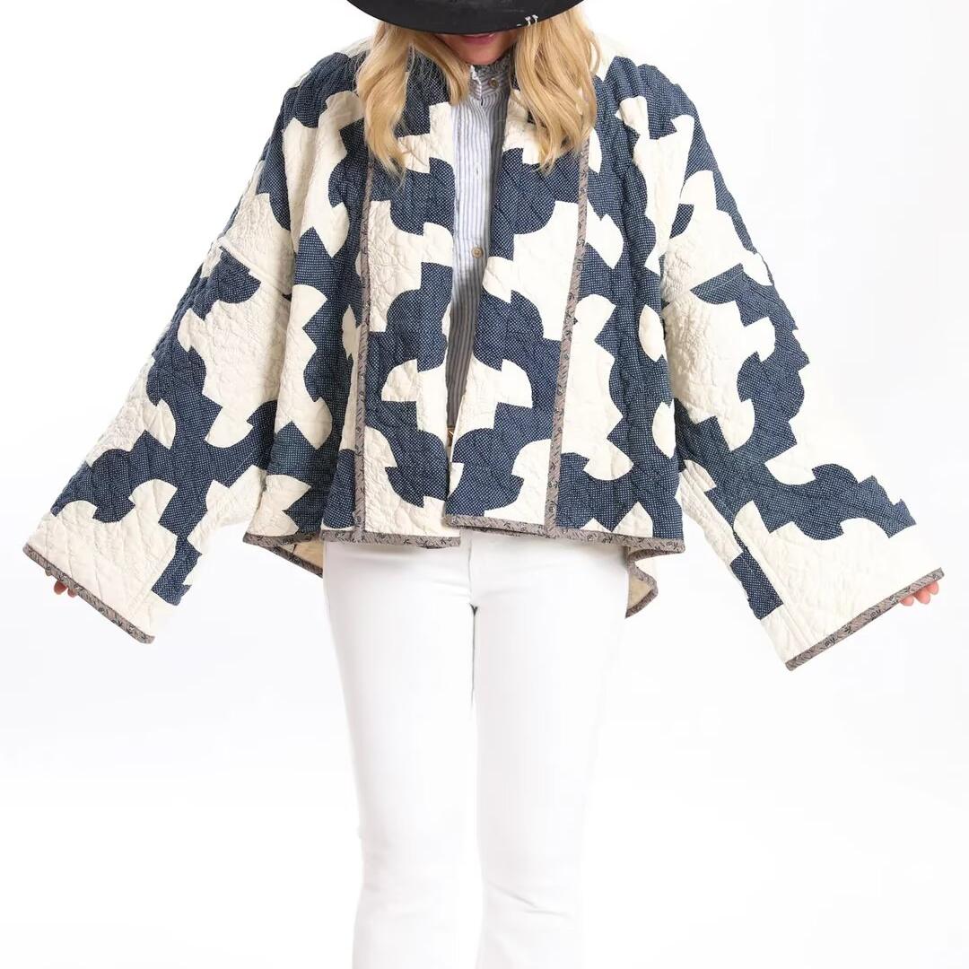 Padded kimono coat