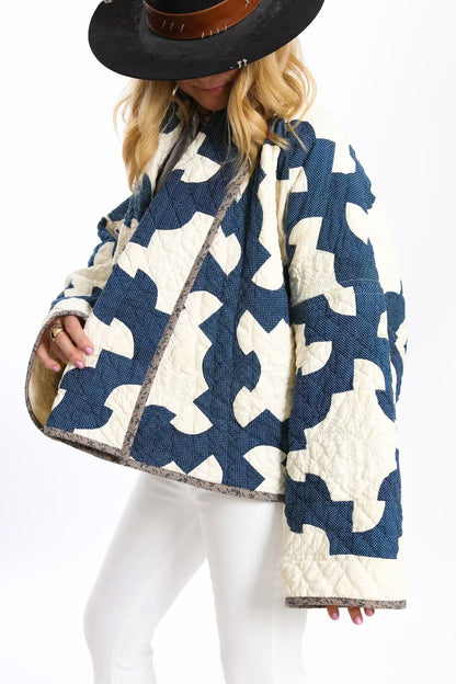 Padded kimono coat