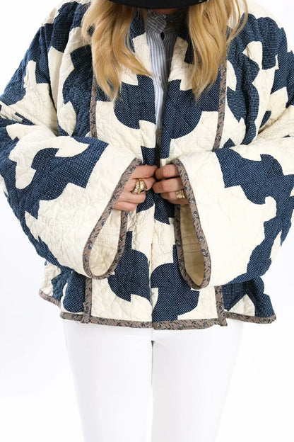 Padded kimono coat