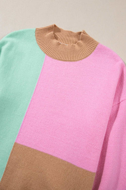 Colour block sweater