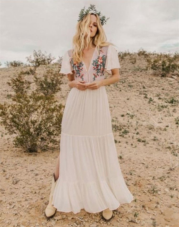 Embroidered Beach dress