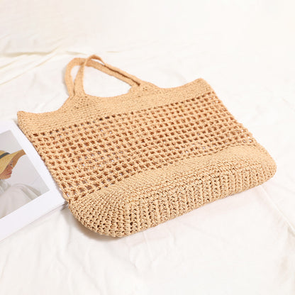 Straw beach bag