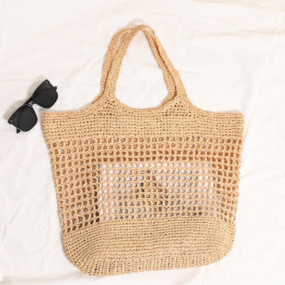 Straw beach bag