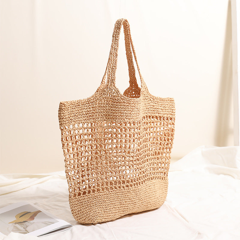 Straw beach bag