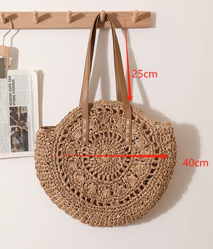 Round Straw Bag