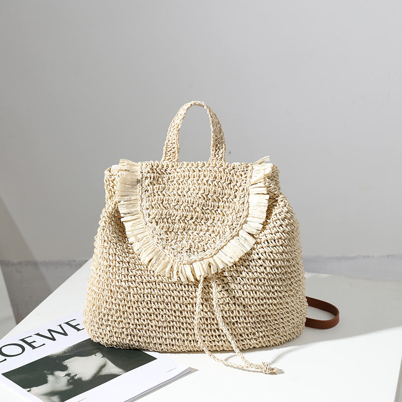 Straw summer back pack