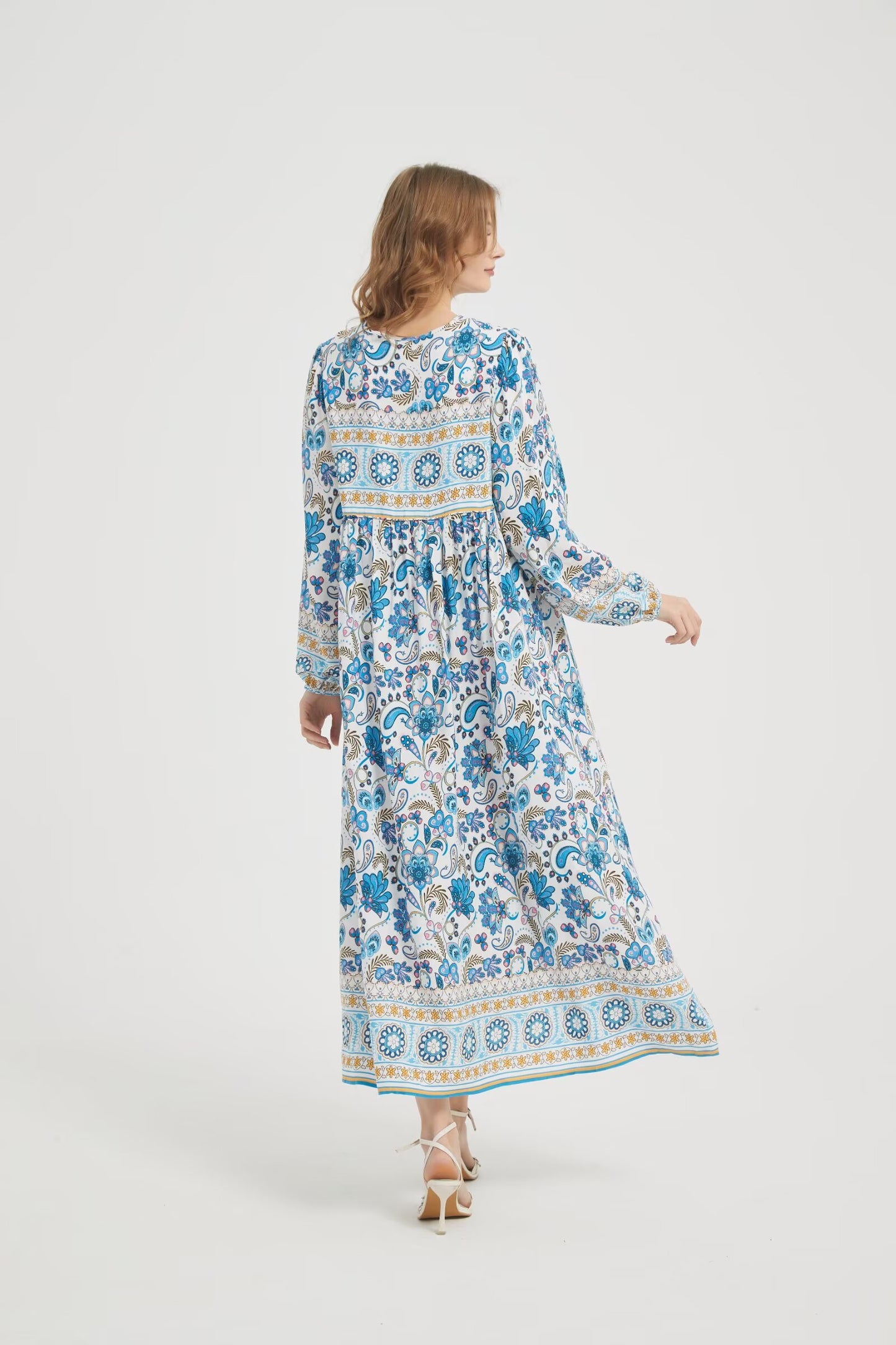 Printed maxi dress