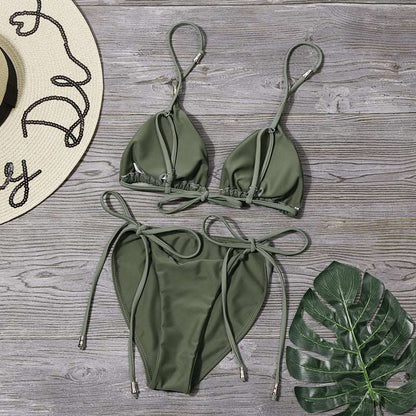 Bikini set with gold trim