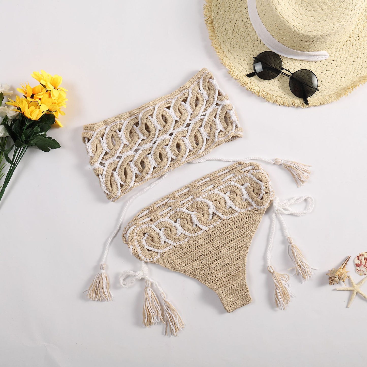 Hand made crochet bikini set