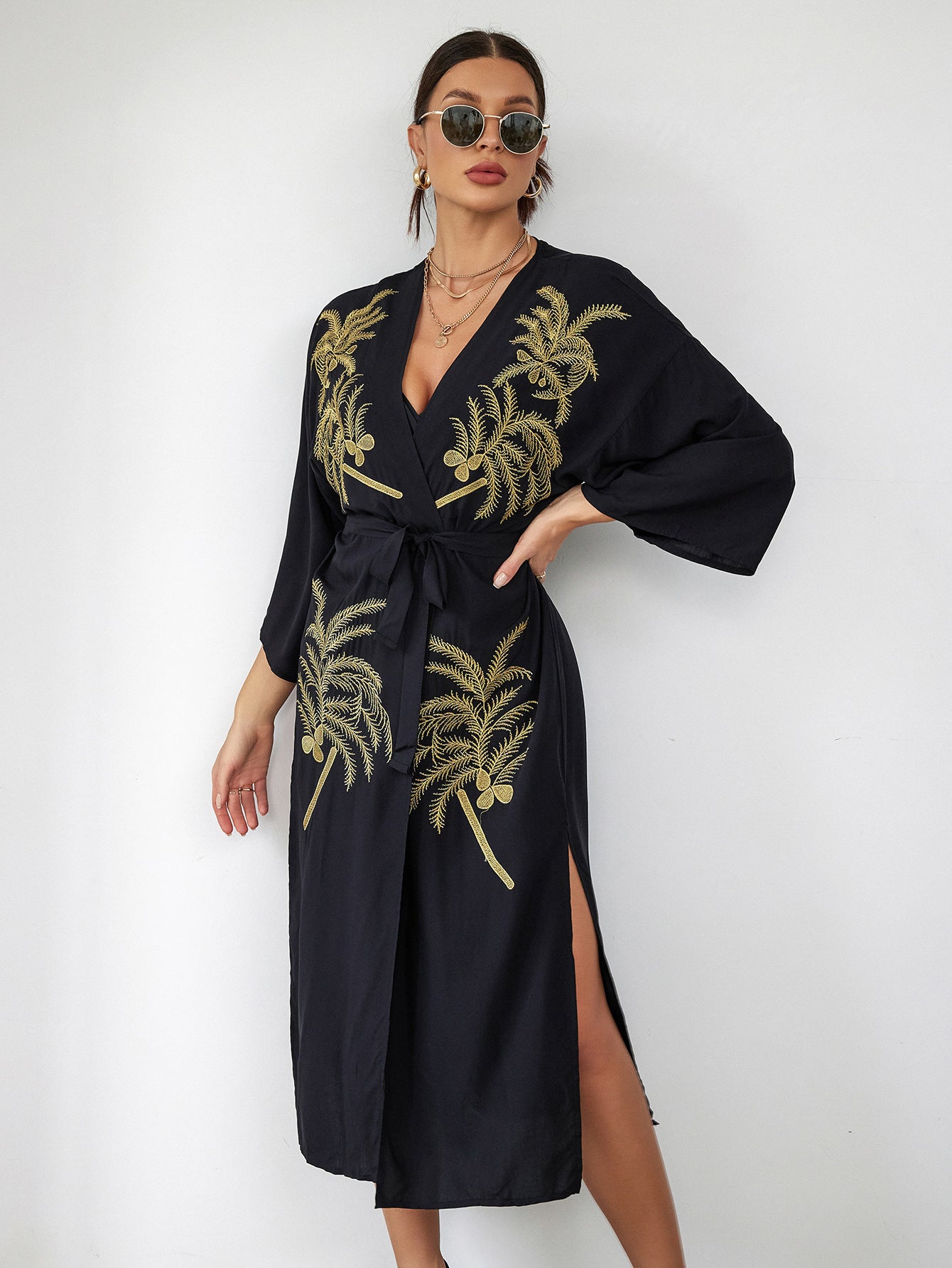 Embroidered Beach Cover up