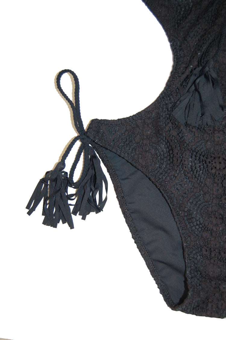 Cut out  lace swimsuit