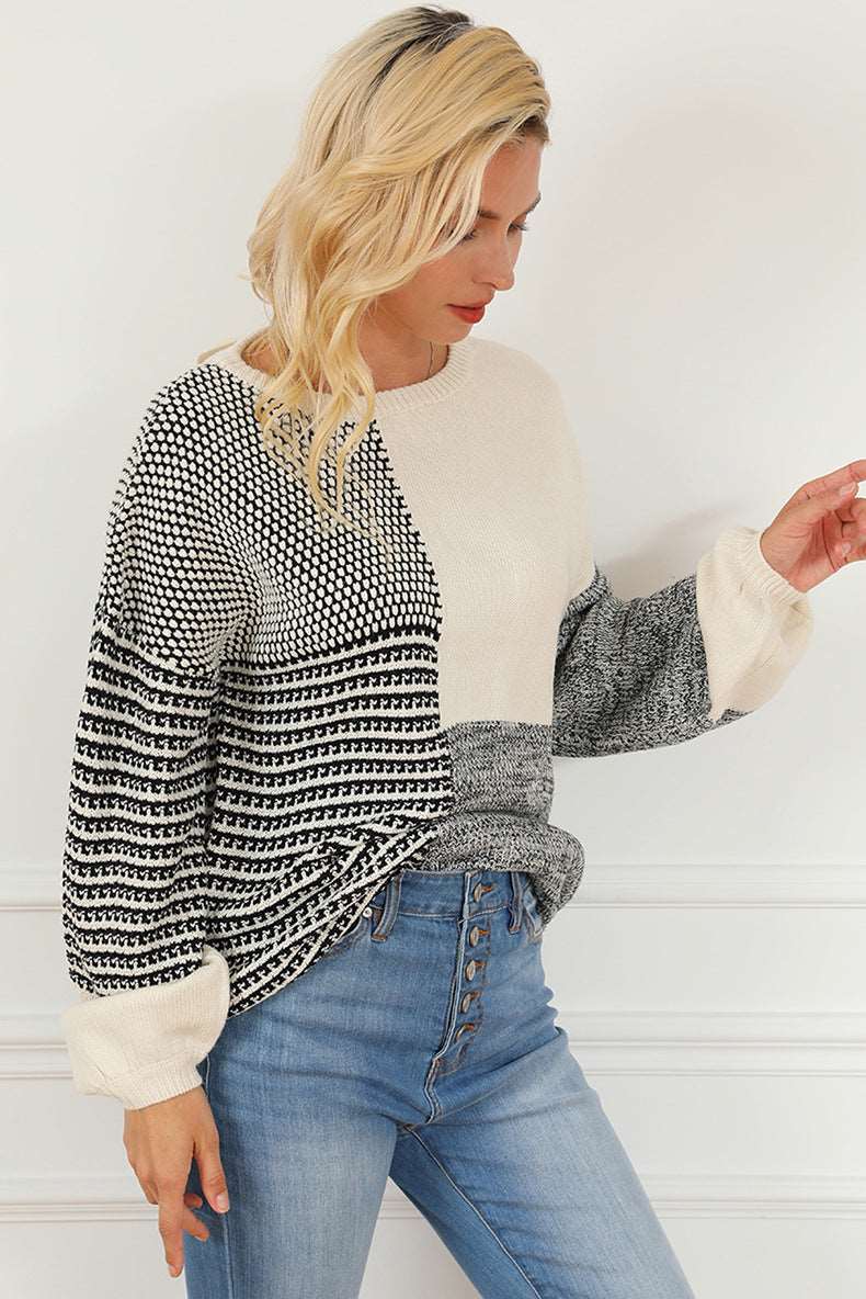 Contrast Sweater