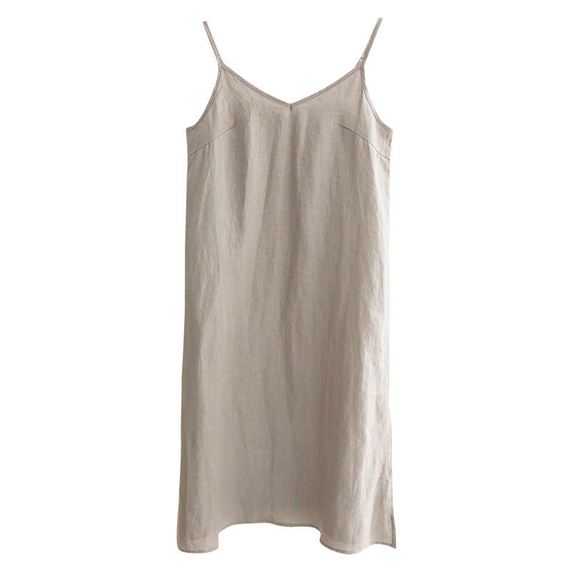 Pure Linen Slip Dress