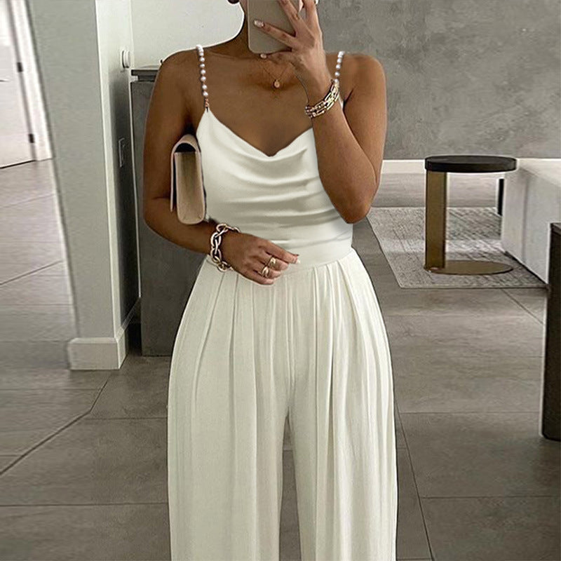 Wide leg jumpsuit