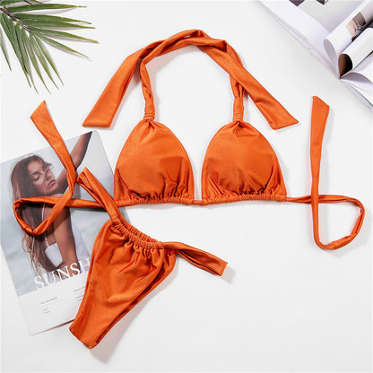 Knot detail bikini set