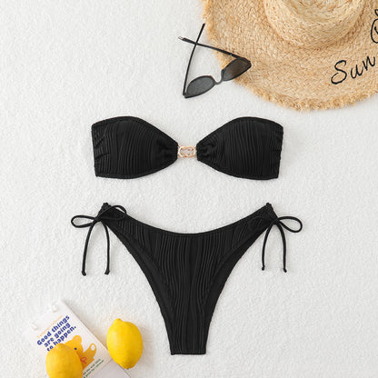 Textured Bikini set