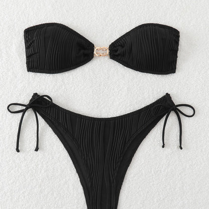 Textured Bikini set