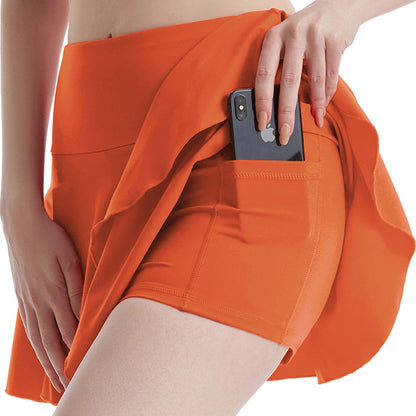 Sports skirt with  built in shorts and pockets