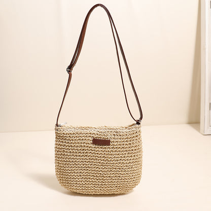 Straw hand bag