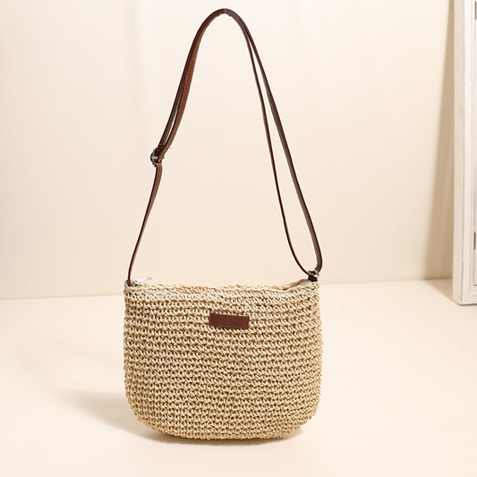 Straw hand bag