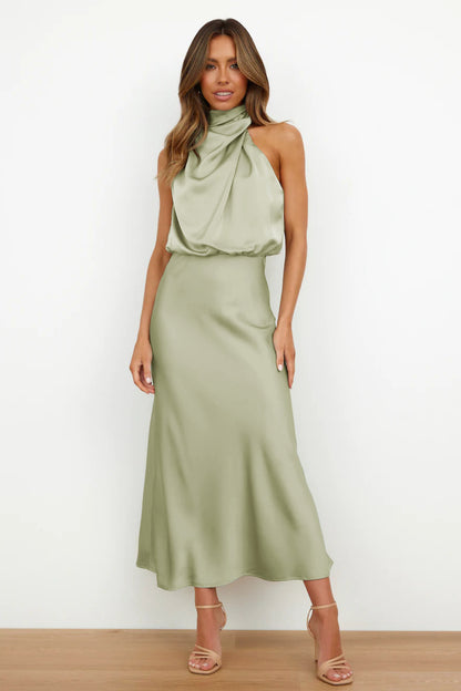 Satin Sleeveless Dress