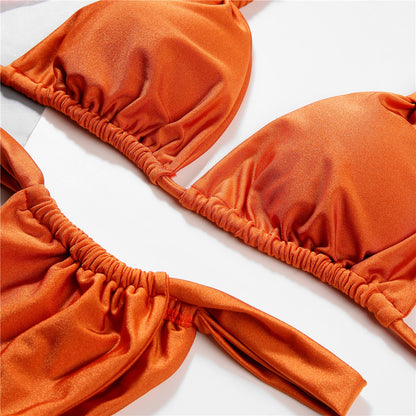 Knot detail bikini set