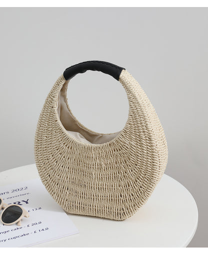 Straw hand bag