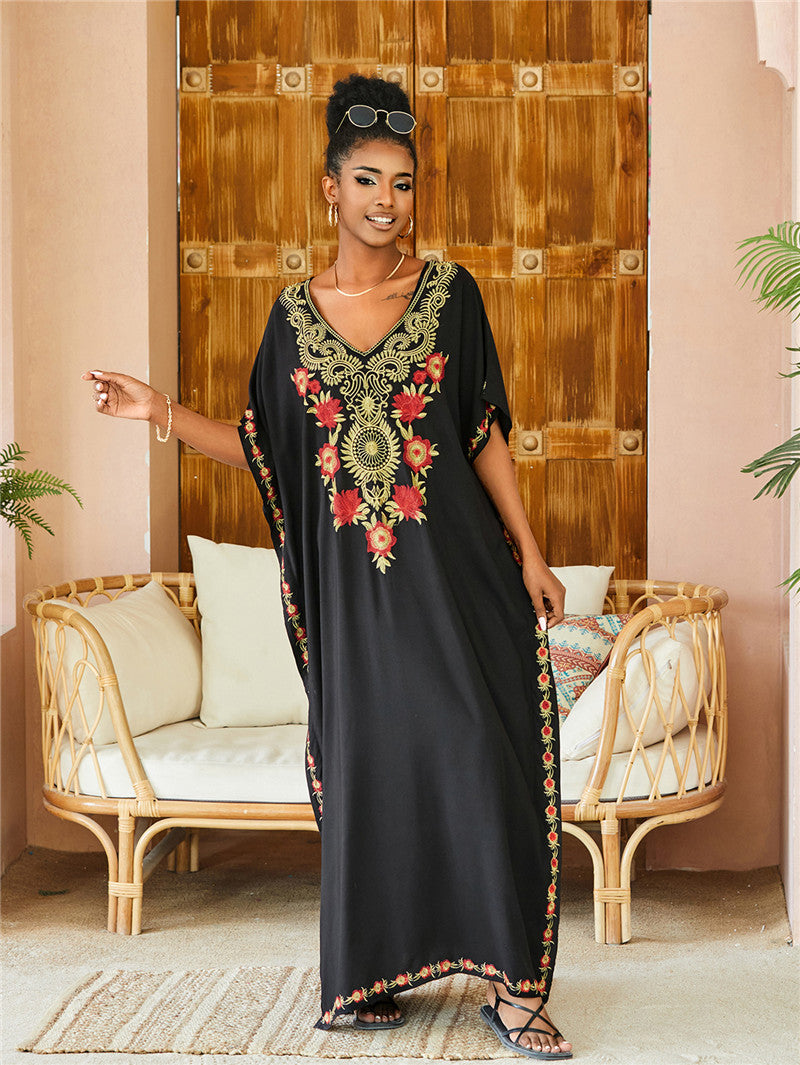 Embroidered Beach Cover Up