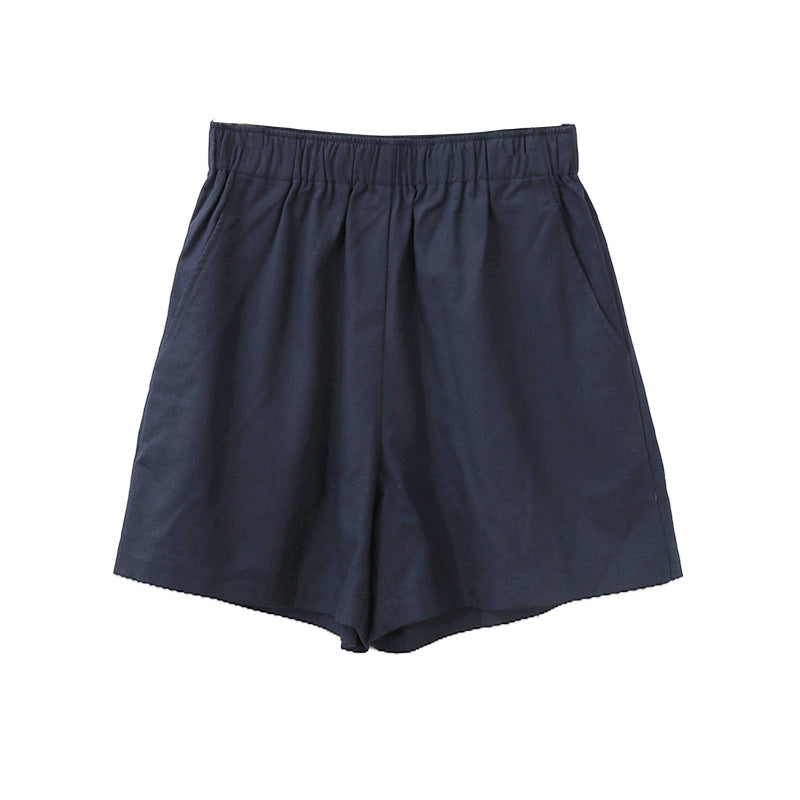 Linen blend shorts