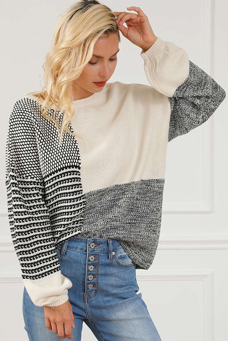 Contrast Sweater