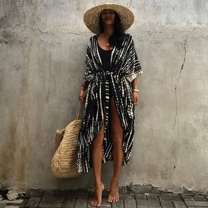 Printed beach cover up