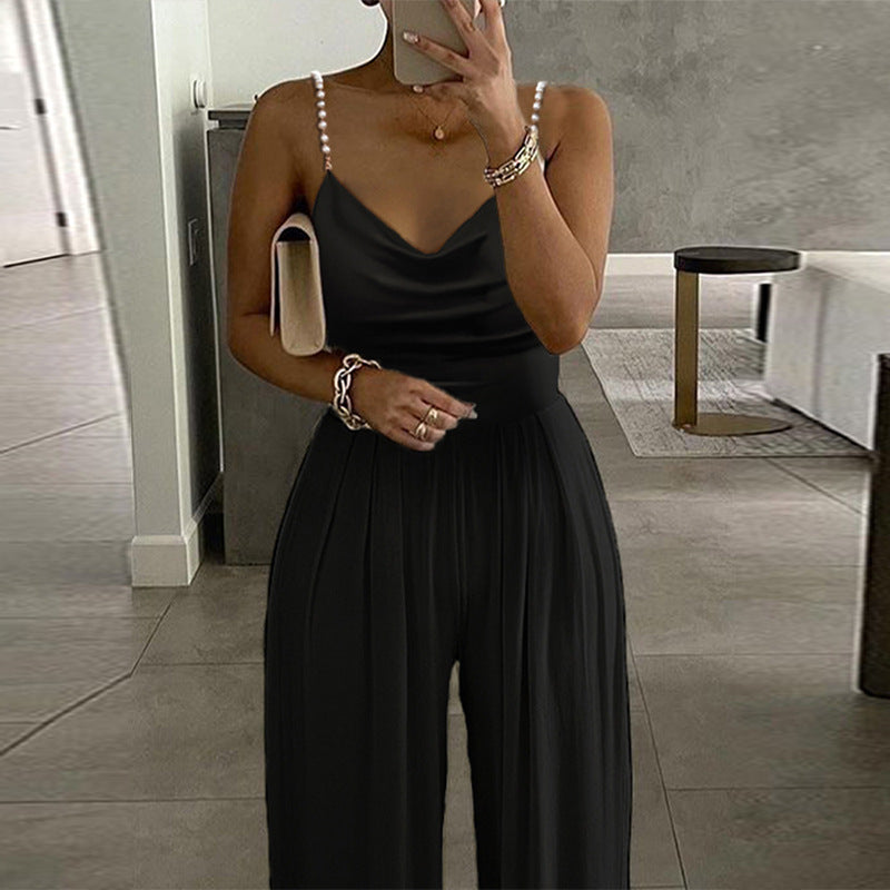 Wide leg jumpsuit