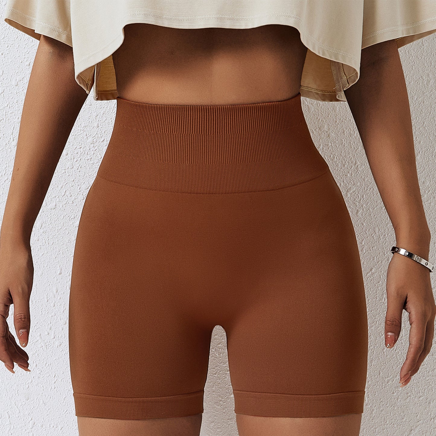 Seamless high waist shorts