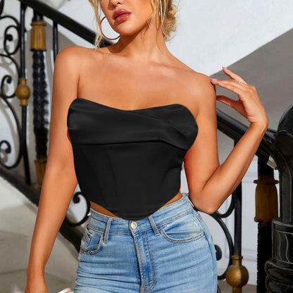 Satin crop top