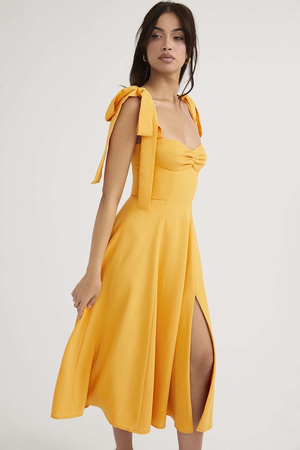 Camisole Dress with side split and tie straps